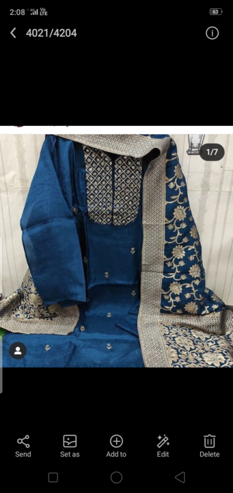 Sulbh cotton banarsi dupatta uploaded by business on 4/6/2021