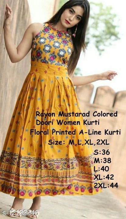 Post image Latest girls Kurtis fabric and compartabl clothes