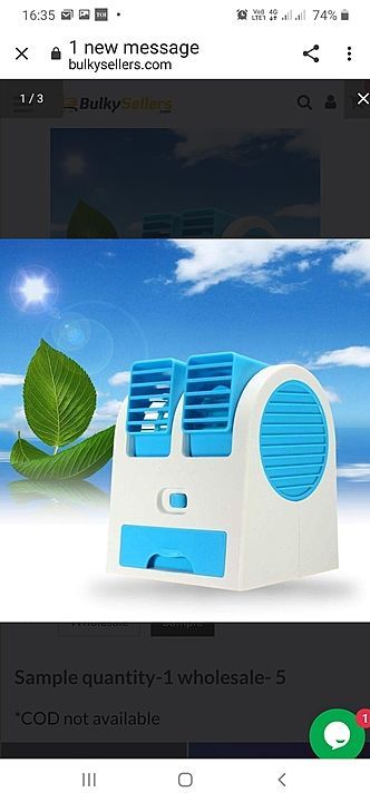 Mini USB Fragrance Air Cooling Fan Portable Desktop Dual Blower Bladeless Air Cooler  uploaded by Innovation 2020 on 7/23/2020