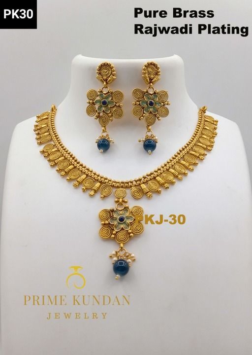 Premium quality copper Necklace set  uploaded by Prime Kundan Jewelry  on 4/7/2021