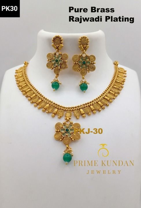 Premium quality copper Necklace set  uploaded by Prime Kundan Jewelry  on 4/7/2021