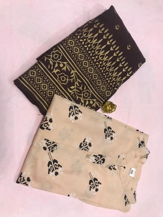 Rayon kurti with plazzo  uploaded by business on 4/7/2021