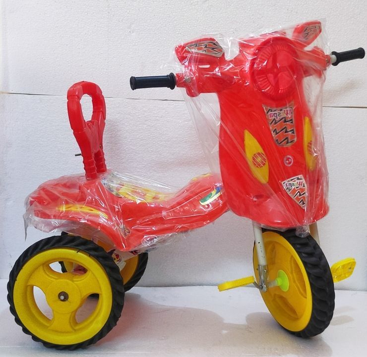 Ferrari baby tricycle with light and musical heavy wheel uploaded by Sadguru walkers and tricycles on 4/7/2021