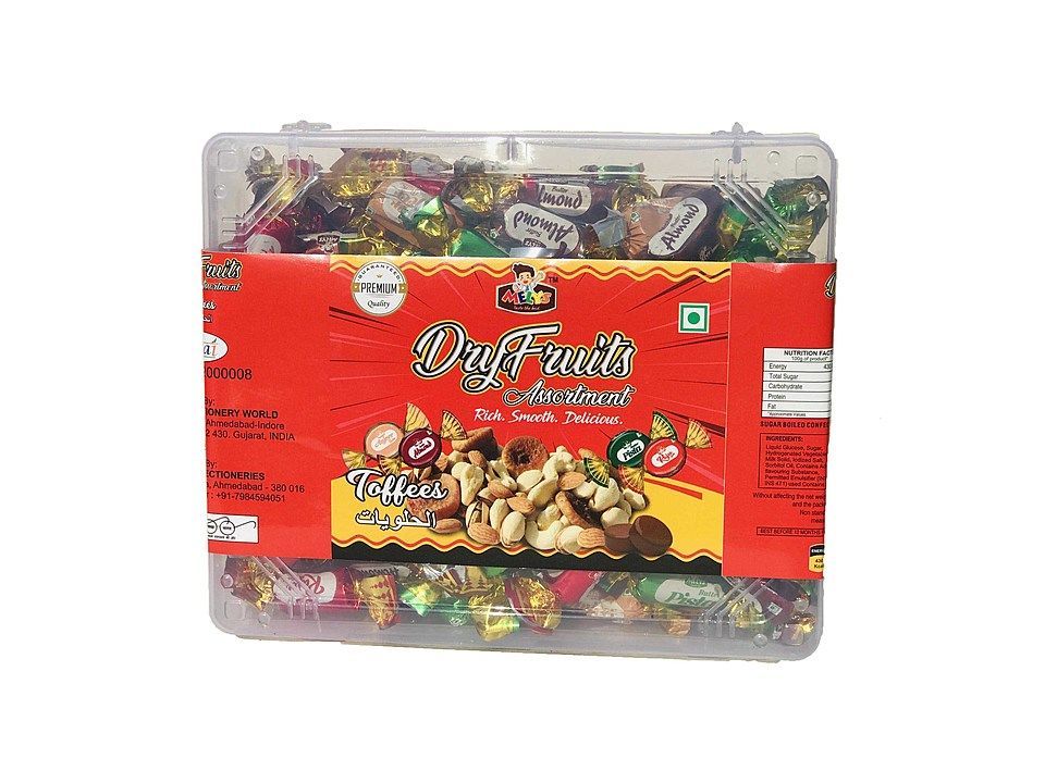 150 piece dry fruits assortment toffee container lunch box  uploaded by TriStar Confectioneries on 7/23/2020