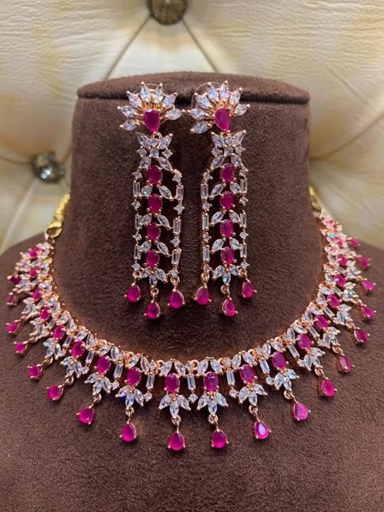A d necklace set uploaded by AD  jewellery on 4/8/2021
