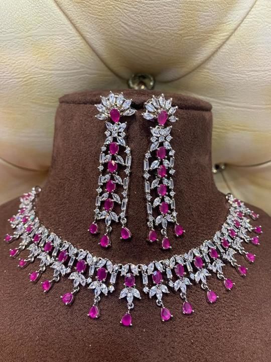 A d necklace set uploaded by AD  jewellery on 4/8/2021