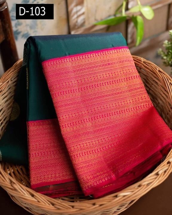 Kanchipuram Silk Brocade Rich Pallu Saree uploaded by Rakesh Textiles on 4/8/2021