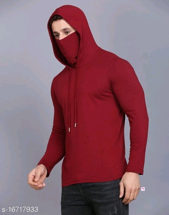Trendy hooded t-shirt with mask uploaded by business on 4/8/2021
