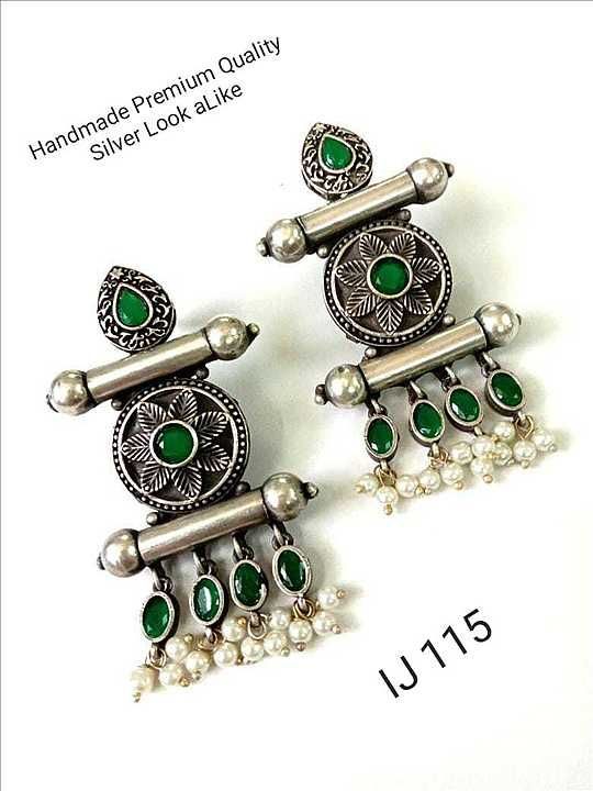Handmade Premium Quality Silver Look aLike earrings uploaded by Phoenix Handicraft on 5/19/2020
