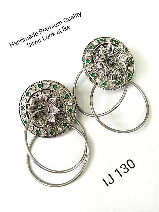 Handmade Premium Quality Silver Look aLike earrings uploaded by Phoenix Handicraft on 5/19/2020