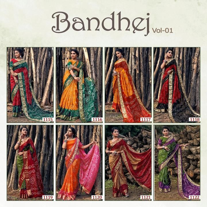 Bandhej Bandhni Saree uploaded by business on 4/8/2021