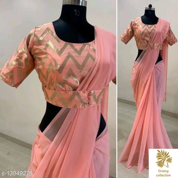 Adrika Ensemble Sarees

Saree Fabric: Georgette
Blouse: Stitched Blouse
Blouse Fabric: Jacquard
Mult uploaded by business on 4/8/2021