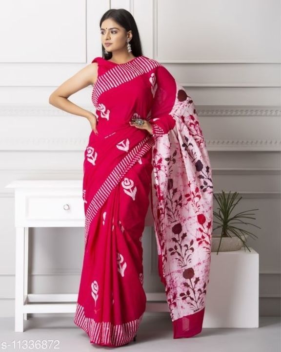 Fashionable women's cotton sarees uploaded by Vijayadurga fashions  on 4/8/2021