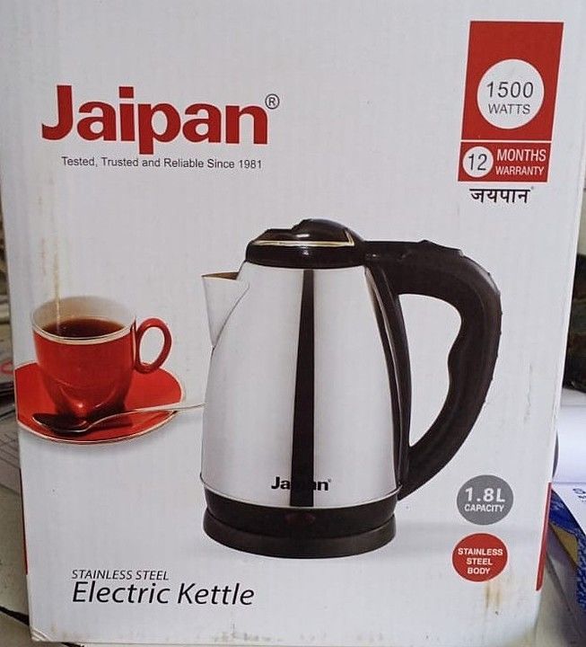 Jaipan 1.8 electric kettle  uploaded by Wadala Grah Vastu Bhandar on 7/23/2020