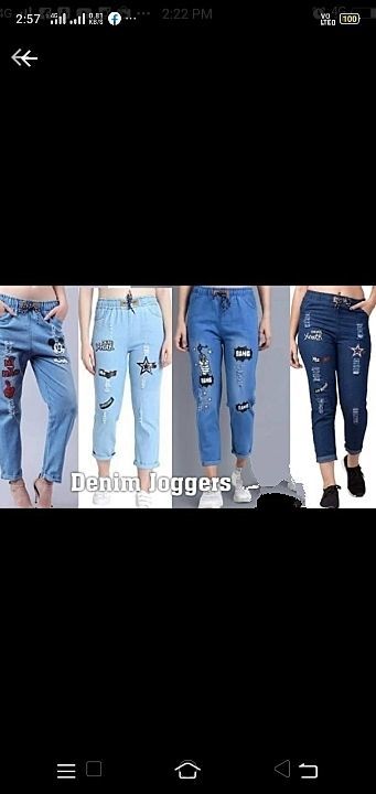 Post image Girls denim joggers and shorts available at reasonable price
