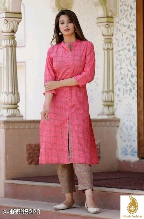 Cotton kurta pant set  uploaded by Swara fashion  on 4/8/2021