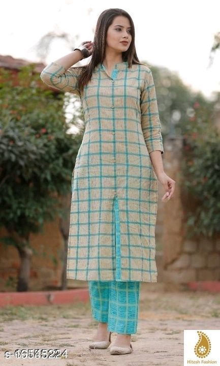 Cotton kurta pant set  uploaded by Swara fashion  on 4/8/2021