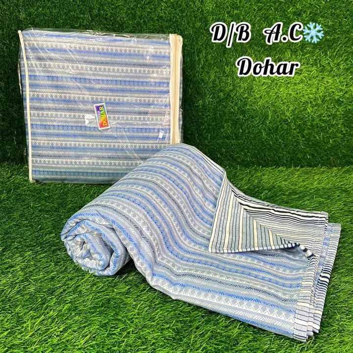 Post image *FLORA DOUBLE BED AC DOHAR / AC TOPSHEETS*
Reversible print ac dohars
DOUBLE bed ac dohar
# Washable
# Skin Friendly
# Original pictures are shown

Fabric - *PURE Cotton fabric*👌🏻👌🏻

Size - 90*100 inches
Packing - Bag packing
Weight - 1.3 kgs
Price - *790+$*