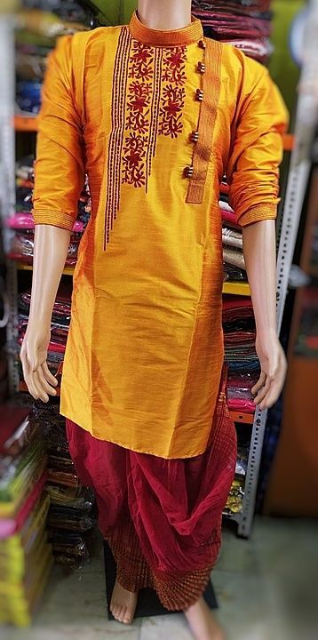 Men's kurta with dhoti..
 uploaded by business on 7/24/2020