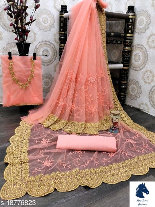 Women fancy saree uploaded by business on 4/9/2021