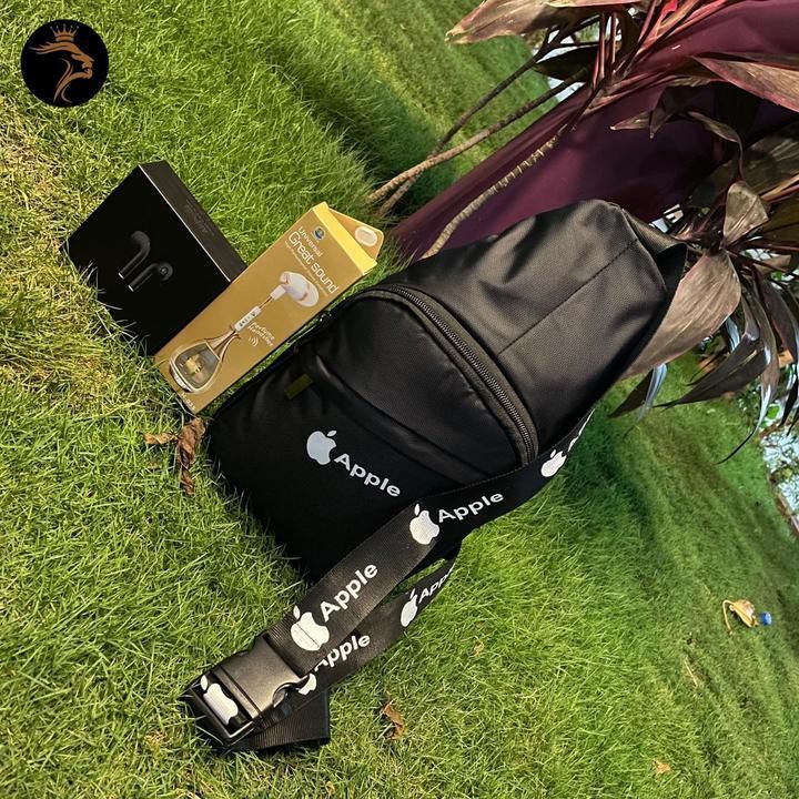  Airpod 2 Black+Apple Crossbody bags+Apple purfume Earphone uploaded by Rakesh Textiles on 4/9/2021