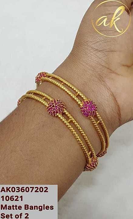 Matt finish Premium quality bangles Shipping extra uploaded by business on 7/24/2020