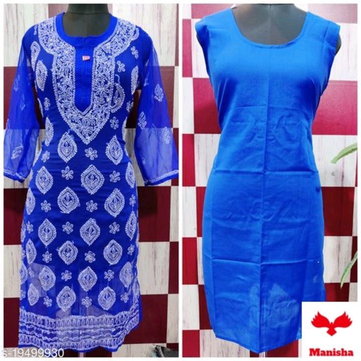 Banita Fabulous Kurtis
Fabric: Chiffon
Pattern: Chikankari
Combo of: Single
Sizes:
XL (Bust Size: 42 uploaded by business on 4/9/2021