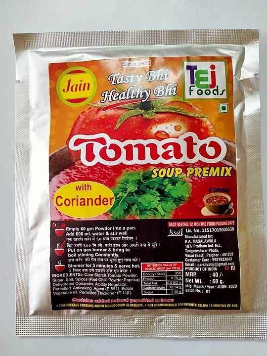 Jain Tomato Soup uploaded by Tej foods on 7/24/2020