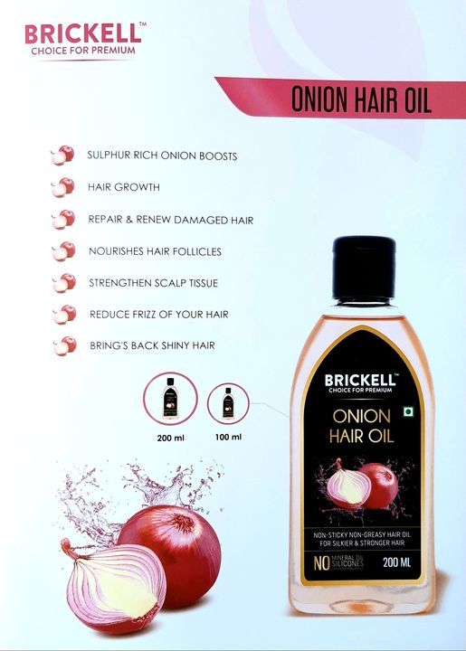 Onion hair oil  uploaded by PERSONAL CARE AND HOME CARE PRODUCT on 4/9/2021