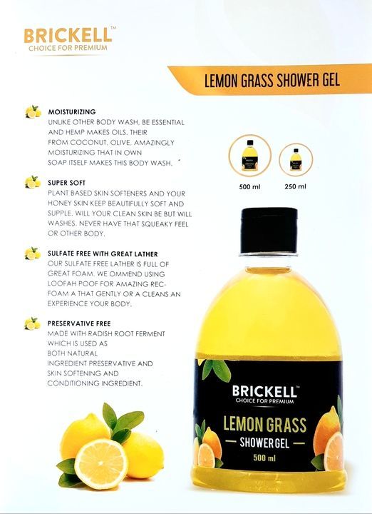 Lemmon grass shower gel uploaded by PERSONAL CARE AND HOME CARE PRODUCT on 4/9/2021
