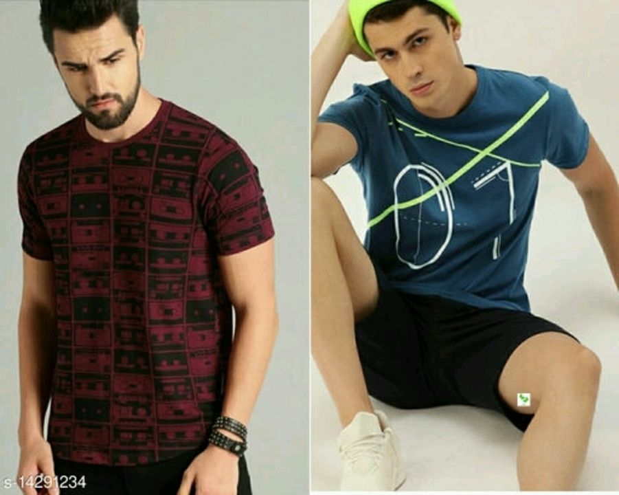 Post image 458rs, free shipping Cash on delivery 

Checkout this hot &amp; latest Tshirts
Urbane Fashionable Men Tshirts
Fabric: Cotton
Sleeve Length: Short Sleeves
Pattern: Printed
Multipack: 2
Sizes:
XL (Chest Size: 42 in, Length Size: 28 in) 
L (Chest Size: 40 in, Length Size: 27 in) 
M (Chest Size: 38 in, Length Size: 26