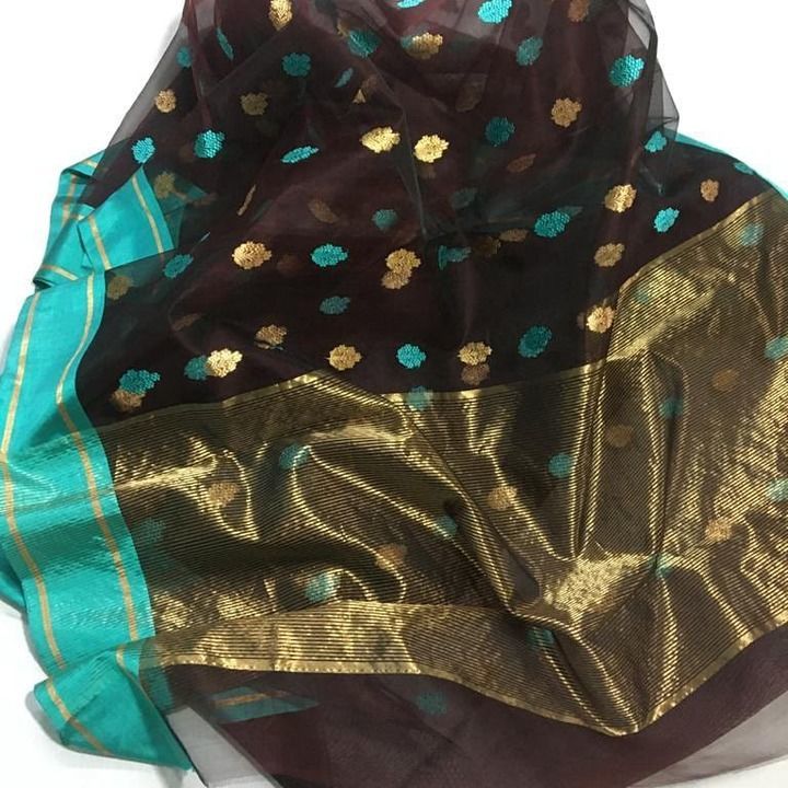 Chanderi handloom katan silk saree uploaded by business on 4/9/2021