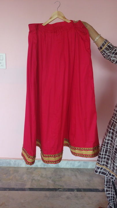 Red kali lehnga uploaded by Sabhya Sayaa designer boutique on 4/9/2021