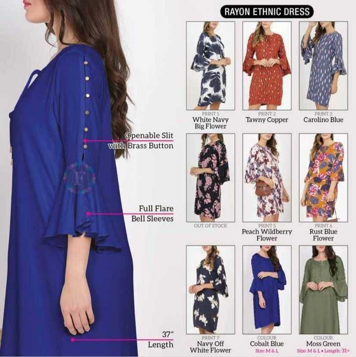 Product image of Rayon ethnic dress , price: Rs. 425, ID: rayon-ethnic-dress-dcd1d7af