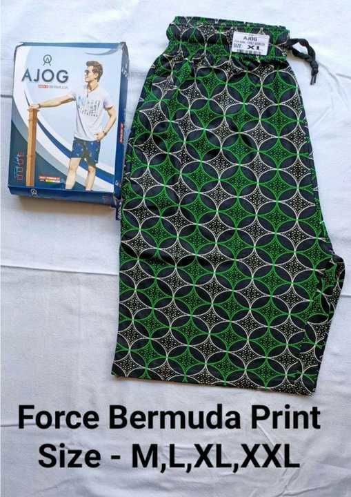 Mens printed hosiery barmuda 100% COTTON uploaded by business on 4/10/2021