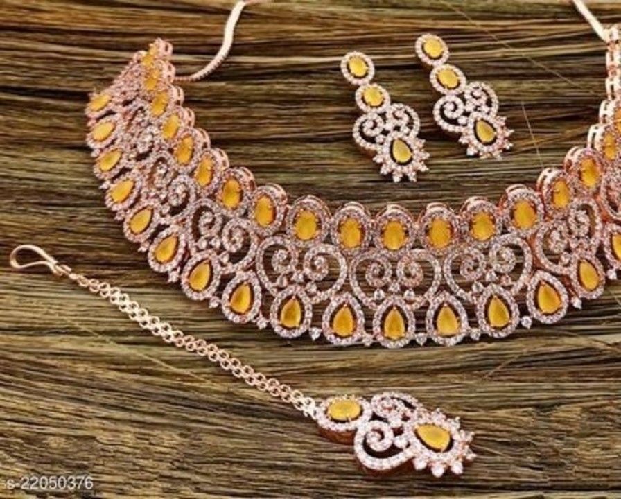 Cz diamond necklace set uploaded by Mousumis on 4/10/2021