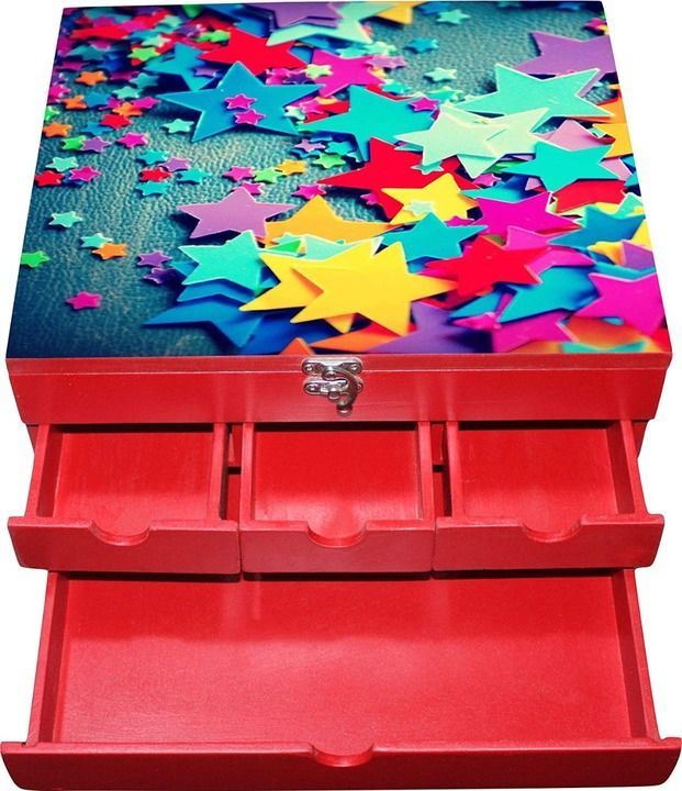Post image 😍😍😍😍😍😍😍😍😍😍
SPECIALLY INTRODUCE CUSTOMIZED PRODUCTS
😍😍😍😍😍😍😍😍😍😍

*Multi Storage Box*

Solid wood storage boxes with attractive print for you. Use it to store Stationery, Colors, Jewelry and similar small items. This will look good on their study table.

*Size* : 12 by 10 by 6 inches

*Finish* : Glossy

*Price* : 1070 including shipping

👉 For pictures it is 100/- And for names it is 50/- EXTRA
And also if the you have a customization order 3 days to get the product ready.
😍😍😍😍😍😍😍😍😍😍