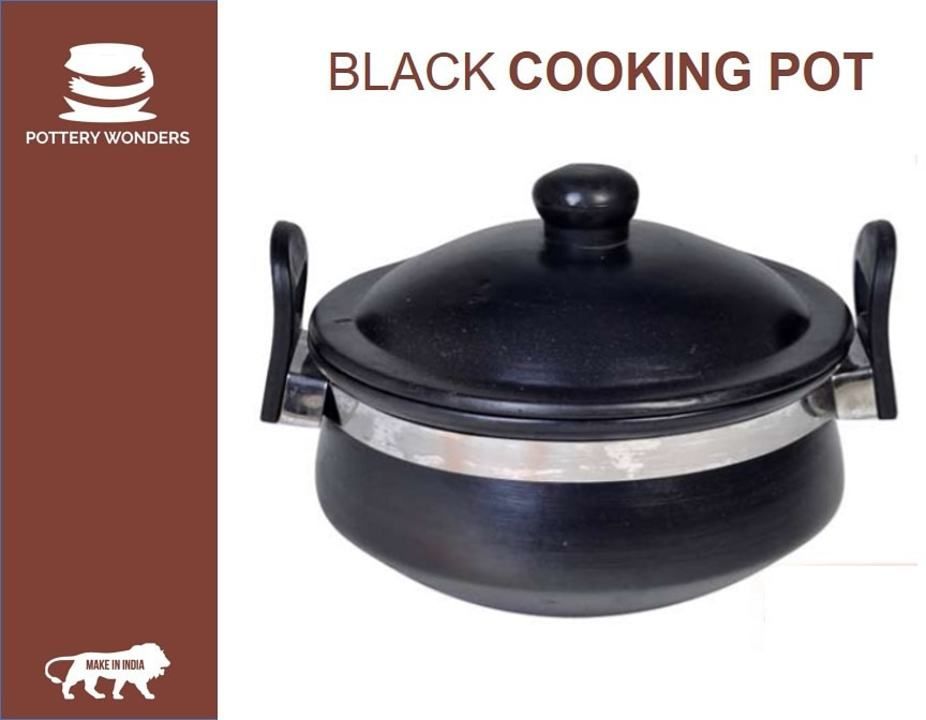 Black Cooking pot 1200 ml uploaded by business on 4/10/2021