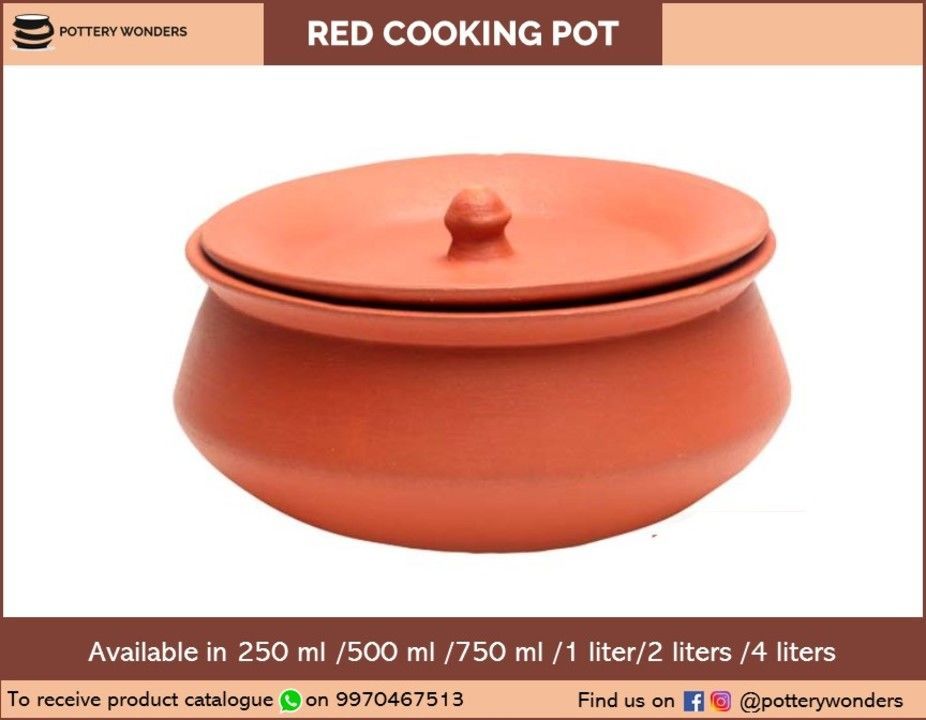 Red cooking pot 2 KG uploaded by business on 4/10/2021