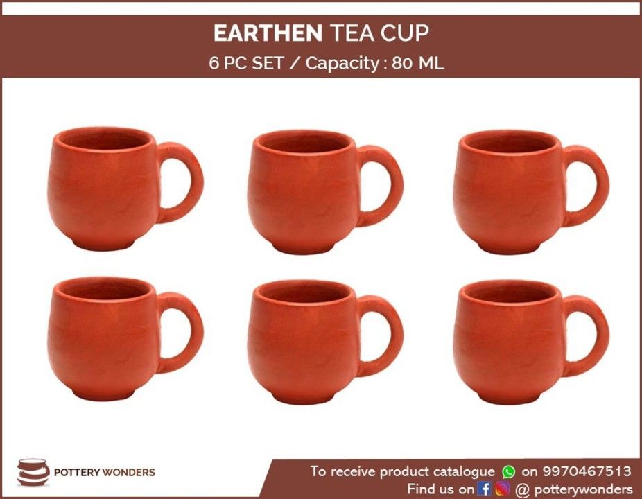 Clay tea cup set uploaded by business on 4/10/2021