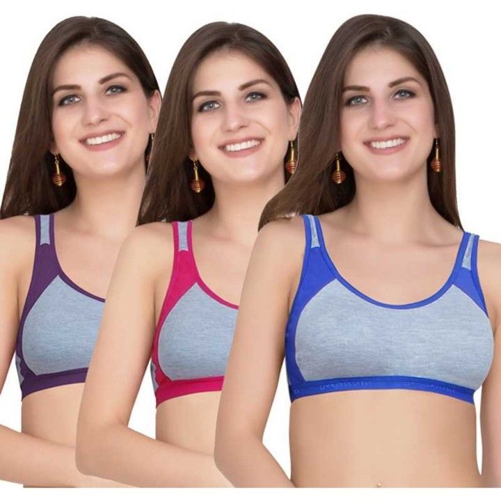 Amyda Sports bra. Pack of 3 uploaded by KRIBHAG INDUSTRIES PVT LTD COMPANY on 4/10/2021