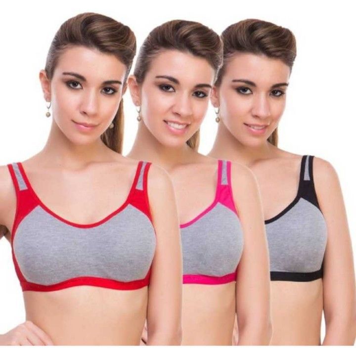 Amyda Sports bra. Pack of 3 uploaded by business on 4/10/2021