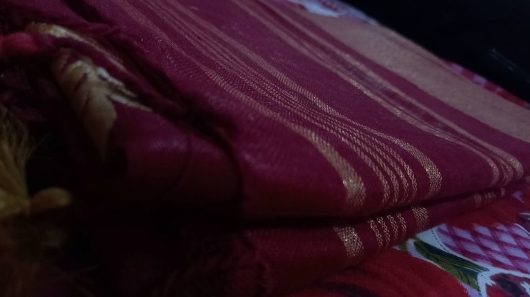 PURE LINEN EMBOIDERY SAREE uploaded by Price Handloom on 4/10/2021