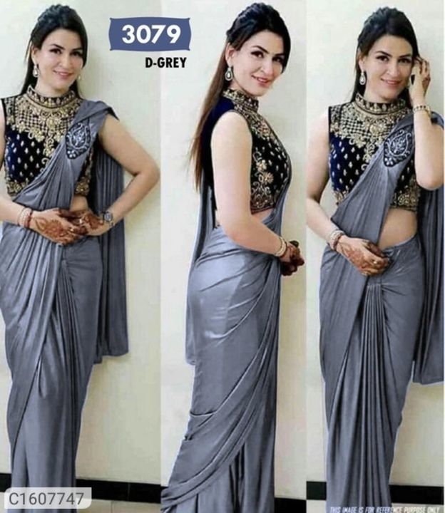 Satin silk saree uploaded by business on 4/10/2021