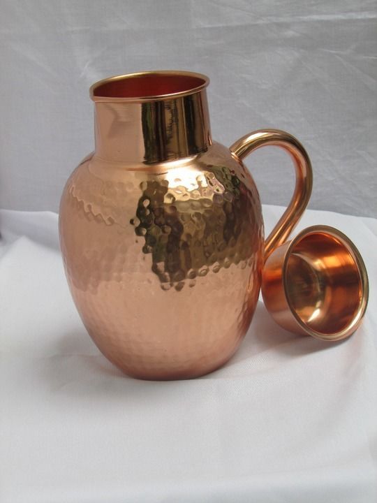 Pure copper bedroom jug uploaded by Shree Manglam traders on 4/11/2021