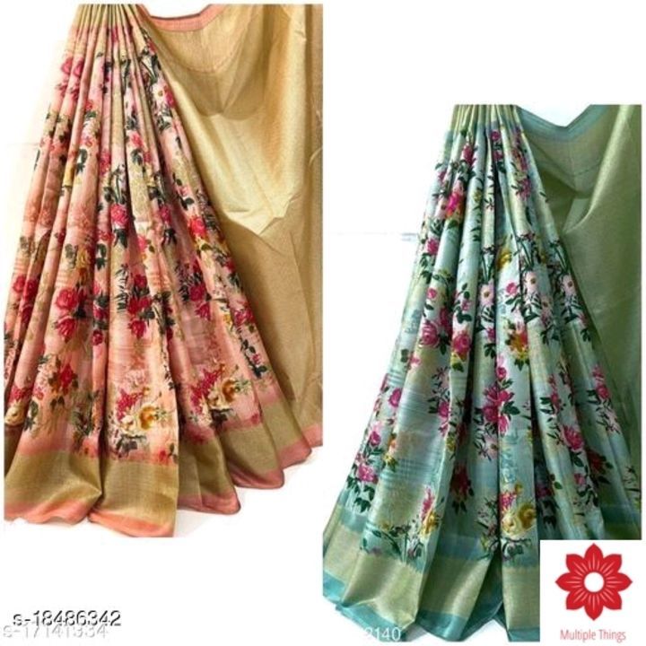 Post image Catalog Name:*Charvi Voguish Sarees*
Saree Fabric: Khadi Cotton
Blouse: Running Blouse
Blouse Fabric: Khadi Cotton
Pattern: Printed
Blouse Pattern: Printed
Multipack: Single
Sizes: 
Free Size (Saree Length Size: 5.5 m, Blouse Length Size: 0.8 m) 

Dispatch: 2-3 Days
Easy Returns Available In Case Of Any Issue
*Proof of Safe Delivery! Click to know on Safety Standards of Delivery Partners- https://ltl.sh/y_nZrAV3
Price-650/-