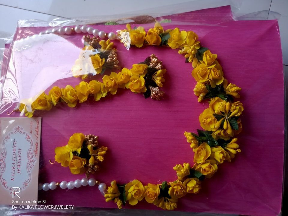 Haldi Jwelery, Flower Jwelery, Mehendi Jwelery, artificial flower Jwelery uploaded by business on 4/11/2021