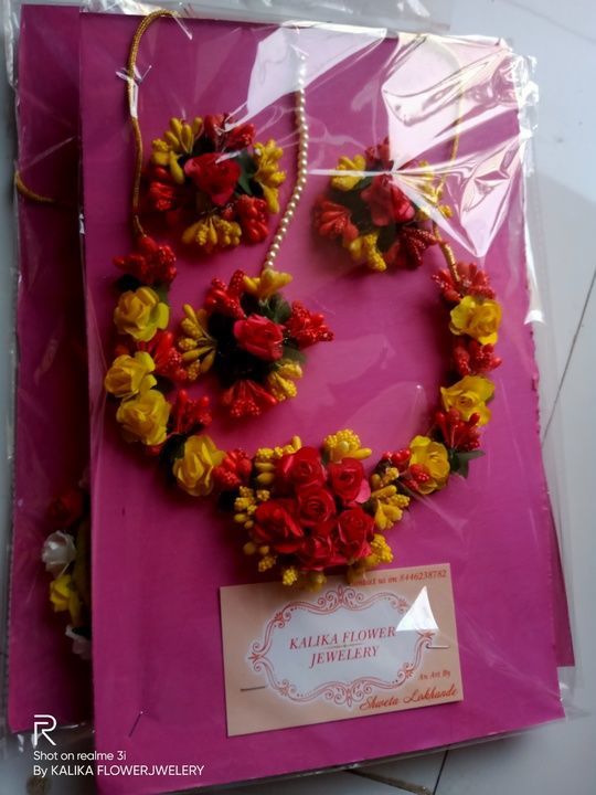 Haldi Jwelery, Flower Jwelery, Mehendi Jwelery, artificial flower Jwelery uploaded by Kalika Flower on 4/11/2021