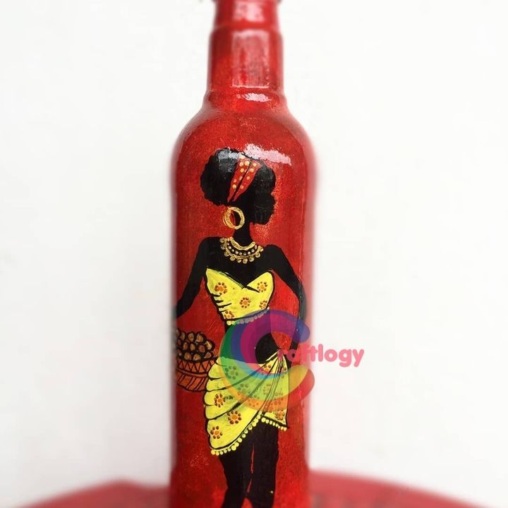 A beautiful Tribal lady bottle art. uploaded by business on 4/11/2021