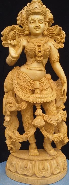 Ajanta 12 inches White wood products  uploaded by business on 4/11/2021